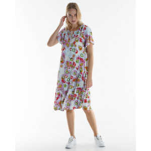 Alma & Lovis Maxi Kleid mit Blütenprint auf EcoVero | Flower Dress