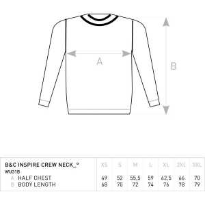 B&C Collection Unisex Sweatshirt Pullover in 20 verschiedenen Farben
