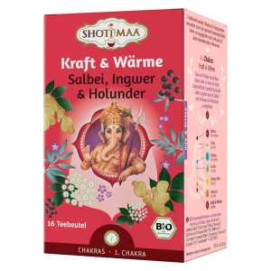 Bio Kraft & Wärme Salbei, Ingwer & Holunder Tee