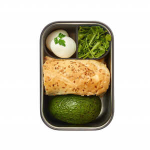 Black + Blum Lunchbox “Sandwich Box Large” 1.250ml aus Edelstahl mit Bambusdeckel
