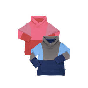 Enfant Terrible Kinder Sweatshirt mit Stehkragen Colorblocking reine Bio-Baumwolle