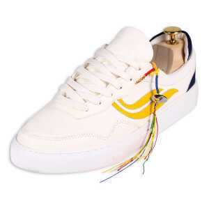 Genesis Footwear Sneaker – G-Soley – White/Yellow/Navy