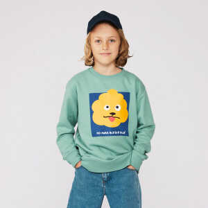 Greenpeace Warenhaus Kids Sweatshirt “No more Blabla” türkis