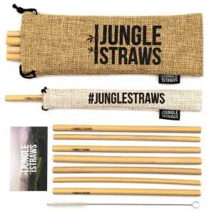 Jungle Culture Strohhalm Set aus Bambus (12er)