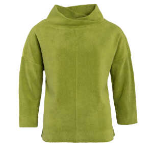 LIVING CRAFTS – Damen Fleece Pullover – Grün (100% Bio-Baumwolle), Nachhaltige Mode, Bio Bekleidung