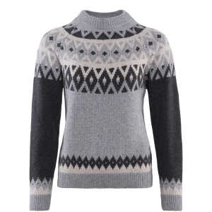 LIVING CRAFTS – Damen Pullover – Gemustert (65% Bio-Baumwolle; 35% Bio-Wolle), Nachhaltige Mode, Bio Bekleidung