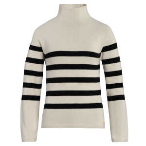 LIVING CRAFTS – Damen Pullover – Gestreift (65% Bio-Baumwolle; 35% Bio-Wolle), Nachhaltige Mode, Bio Bekleidung