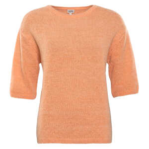 LIVING CRAFTS – Damen Pullover – Orange (27% Bio-Wolle; 27% Alpaca; 25% Bio-Baumwolle; 21% Polyamid (recycelt)), Nachhaltige Mode, Bio Bekleidung