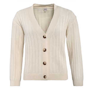 LIVING CRAFTS – Damen Strickjacke – Beige (65% Bio-Baumwolle; 35% Bio-Wolle), Nachhaltige Mode, Bio Bekleidung
