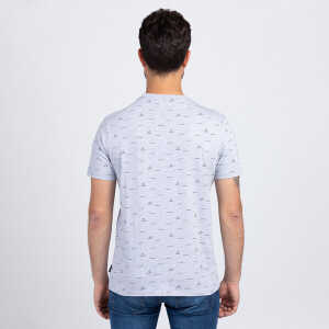 Lexi&Bö Shark Fin T-Shirt Herren grau melange