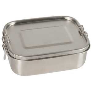 Lunchbox aus Edelstahl mit Trennfach und Silikondichtung, 800 ml