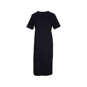 MELA Bio-Damen-Kleid “LATIKA” mit Beinschlitz aus Jersey, black, Gr. S