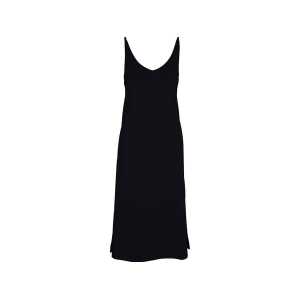 MELA Bio-Damen-Midi-Kleid “SADHANA” mit tiefem Rückenausschnitt, black, Gr. S