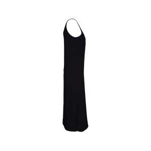 MELA Bio-Damen-Midi-Kleid “SADHANA” mit tiefem Rückenausschnitt, black, Gr. S
