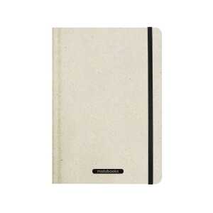 Matabooks Notizbuch Nari “Easy” aus Graspapier, 138 Blatt, liniert