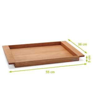 NATUREHOME Tablett Serviertablett Holz Buche Design Handarbeit
