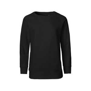 Neutral Bio-Kinder-Sweatshirt mit weich gebürsteter Innenseite, black, Gr. 92/98