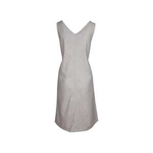 ORGANICATION Bio-Damen-Midi-Kleid mit Knopfleiste gestreift shadow/off white, Gr. S