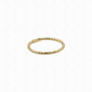 Paeoni Colors Funkelnder schlichter Ring aus 18k Gold Vermeil, 925 Sterling Silber