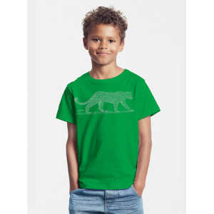 Peaces.bio – handbedruckte Biomode Bio-Kinder T-Shirt Leopard
