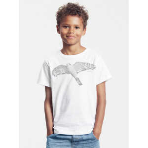 Peaces.bio – handbedruckte Biomode Bio-Kinder T-Shirt Sperber