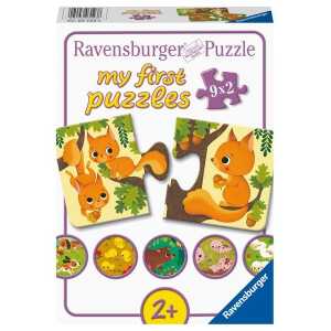 Puzzle Ravensburger Tiere und ihre Kinder 9 X 2 Teile