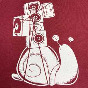 Spangeltangel T-Shirt “Soundschnecke”, Kinder, Bio-Baumwolle, Siebdruck, Musik, bedruckt