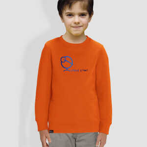 little kiwi Kinder Sweatshirt, “Kiwis Farbenspiel”, Orange