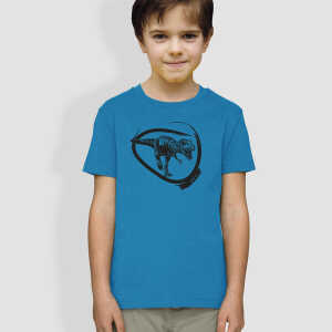 little kiwi Kinder T-Shirt, “Dino”, Blau