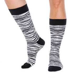 organic socks of sweden Socken mit eingestricktem Muster