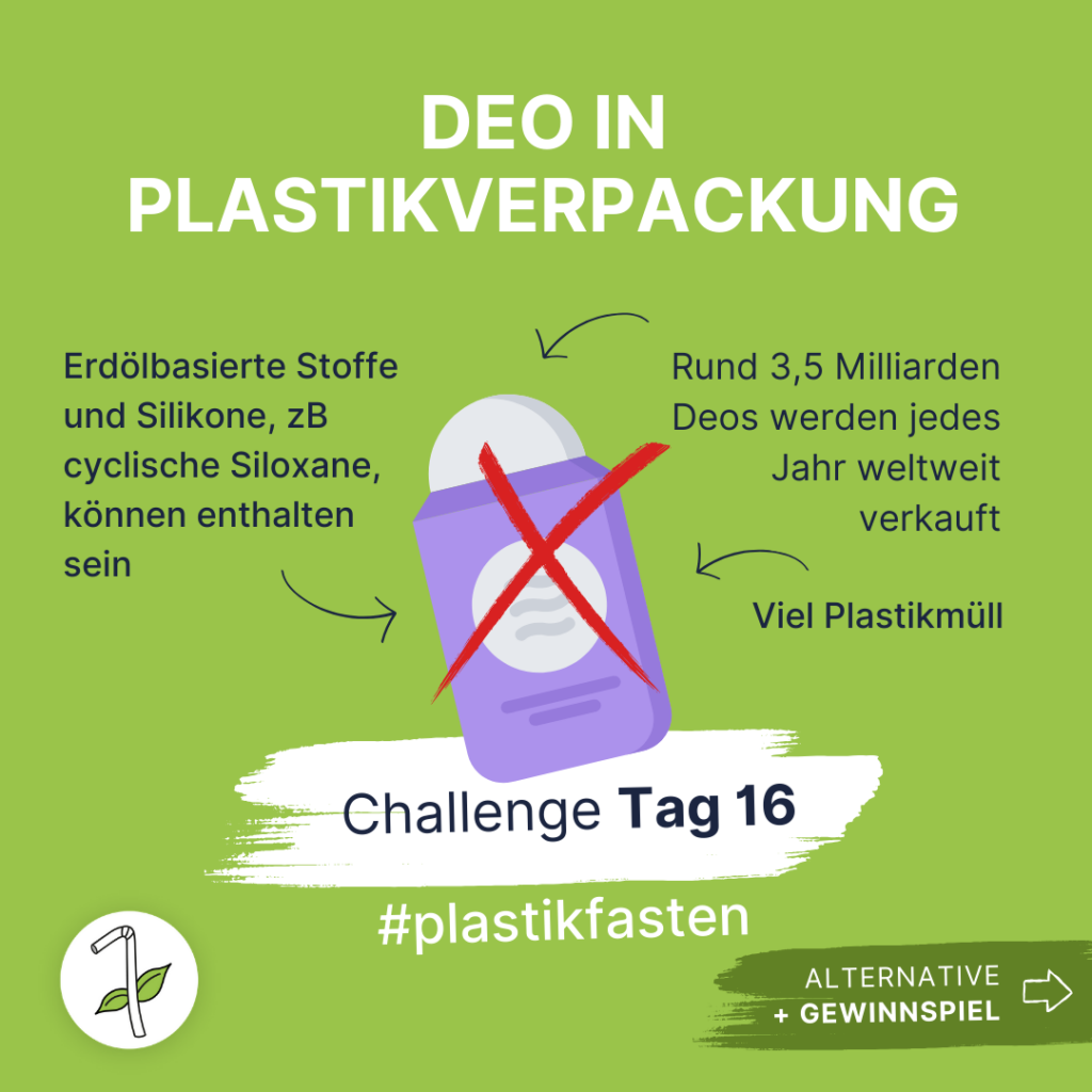 Plastikfasten: Deo in Plastikverpackung