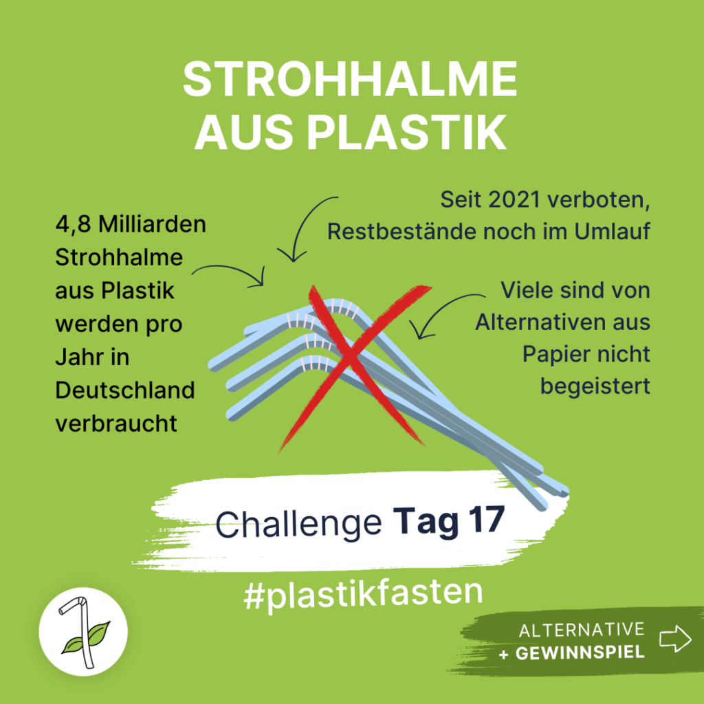 Plastikfasten: Strohhalme aus Plastik