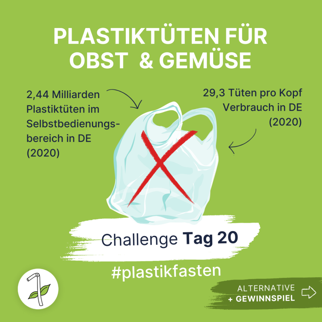 Plastikfasten: Plastiktüten für Obst und Gemüse