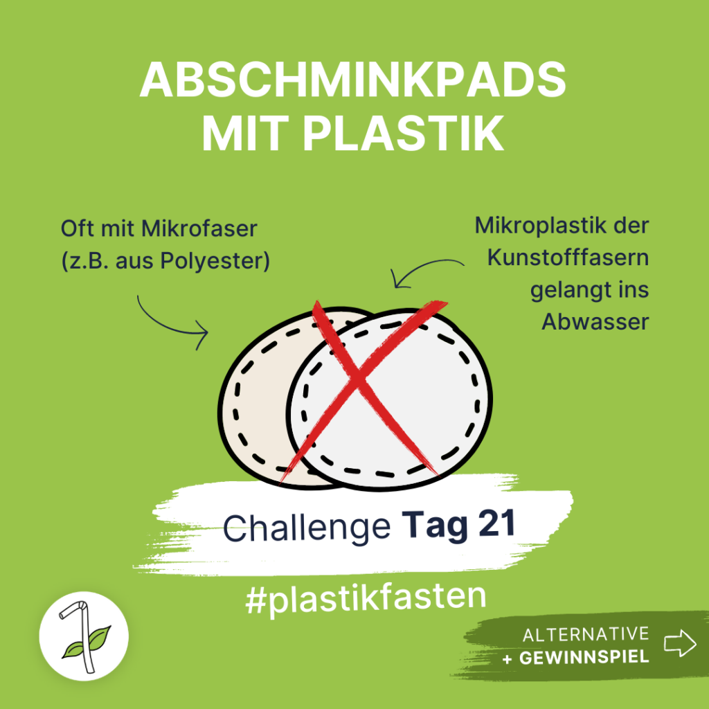 Plastikfasten: Abschminkpads mit Plastik