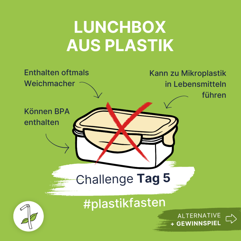Plastikfasten: Lunchbox mit Plastik