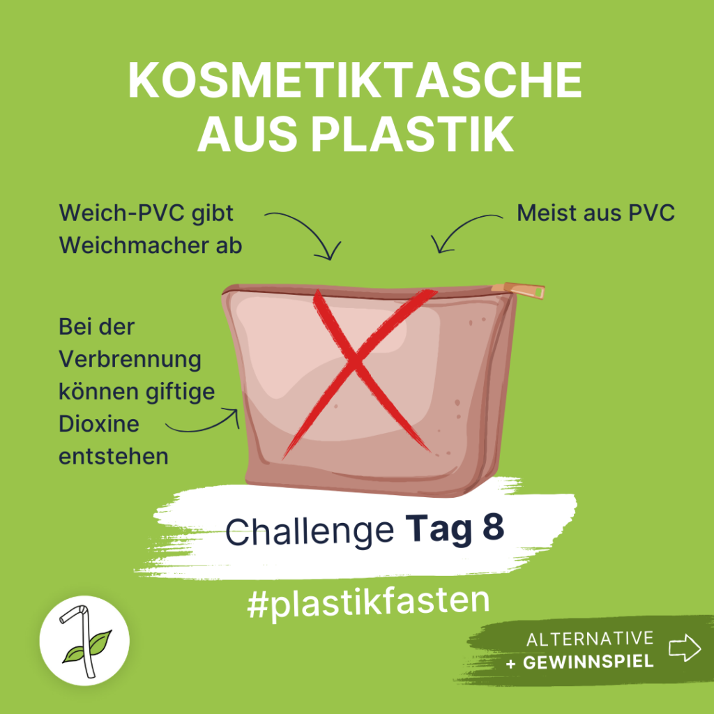 Plastikfasten: Kosmetiktasche aus Plastik