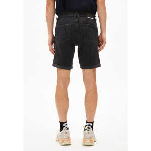 ARMEDANGELS NAAILO BLACK DNM – Herren Jeans Shorts aus recyceltem Baumwoll Mix