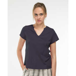 Alma & Lovis Kurzarmshirt im Blusen-Style aus Bio-Baumwolle | Short Blouse
