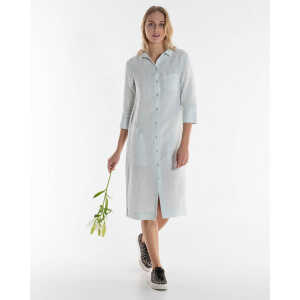 Alma & Lovis Maxi-Kleid im Hemdblusenstil aus reinem Leinen | Linen Blouse Dress