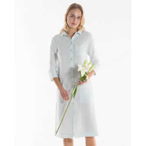 Alma & Lovis Maxi-Kleid im Hemdblusenstil aus reinem Leinen | Linen Blouse Dress