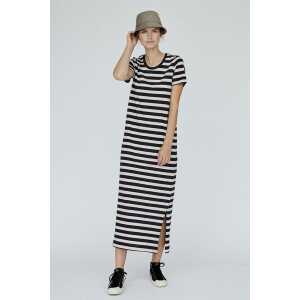 Basic Apparel Gestreiftes Kleid- Rebekka Stripe Dress – aus Biobaumwolle