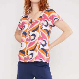 Blutsgeschwister Bluse Feed The Birds – Romantic Colour Waves