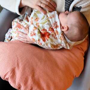 Ella Lieb Baby Bio kleines Stillkissen “Juni” mit kbA Hirsespelzen Füllung und kbA Baumwolle Bezug