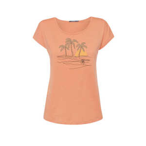 GREENBOMB Nature Sunset Palms Cool – T-Shirt für Damen