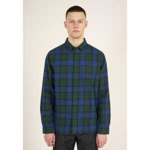 KnowledgeCotton Apparel Flanellhemd Karriert – Light flannel checked custom fit shirt – aus Bio-Baumwolle