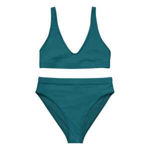 PepMelon In 23 Farben Recyceltes Bikini-Set mit hoher Taille, bequeme Sport-Bikini