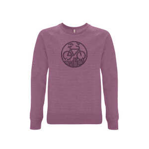 Picopoc Fahrrad Sweatshirt “Unter den Wolken” in Violett / Lila & Schwarz