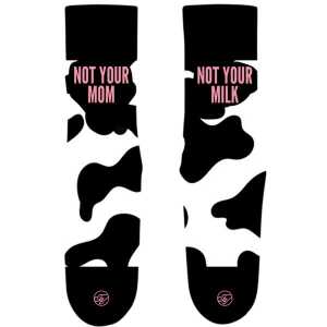Team Vegan Not your mom not your milk – Socken aus Bio-Baumwolle – 2er Set