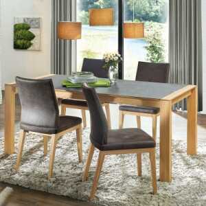 Tisch “Alivio” – Größe: 90×200 cm – Farbe: braun – Holzart: Nussbaum
