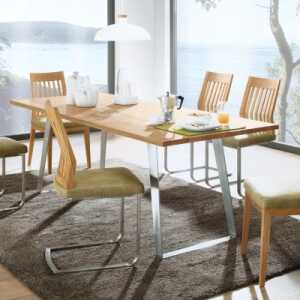 Tisch “Cadera” – Größe: 90×200 cm – Farbe: braun – Holzart: Kernbuche